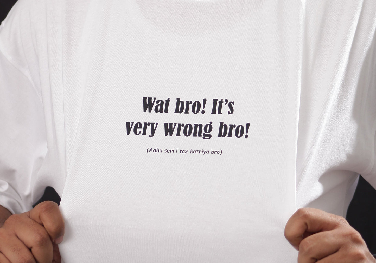 "Wat Bro" - The Punchline Press printed T-shirt