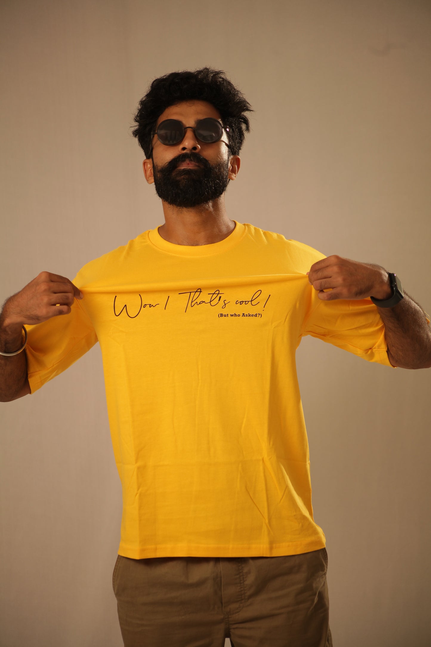 "Wow! that's Cool!" - The Punchline Press printed T-shirt (Yellow)