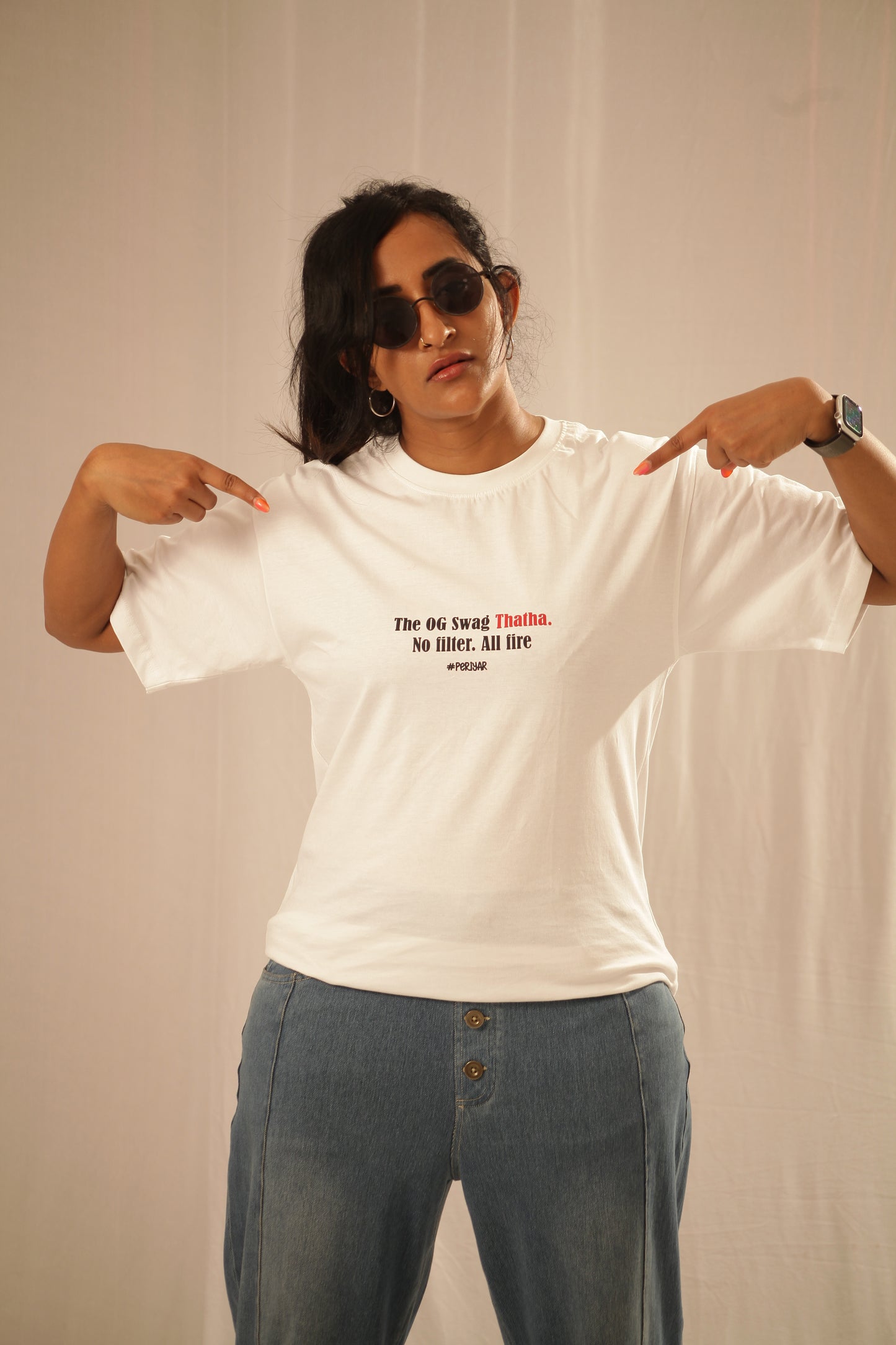 “OG Thatha” - The Statement Series Printed T-Shirt (White)