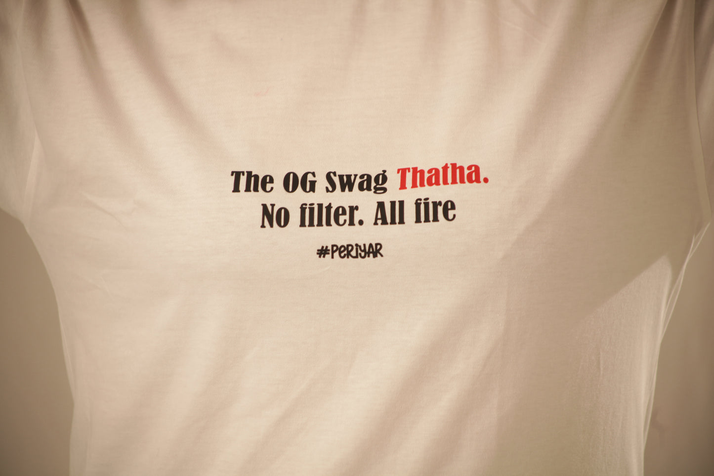 “OG Thatha” - The Statement Series Printed T-Shirt (White)