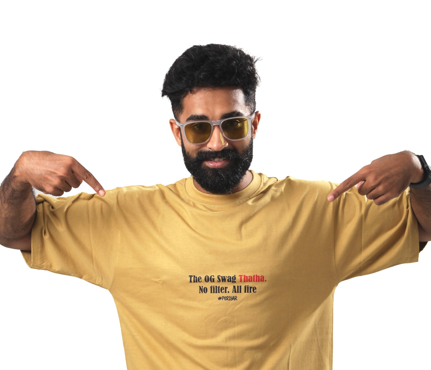 “OG Thatha” - The Statement Series Printed T-Shirt (Khaki)