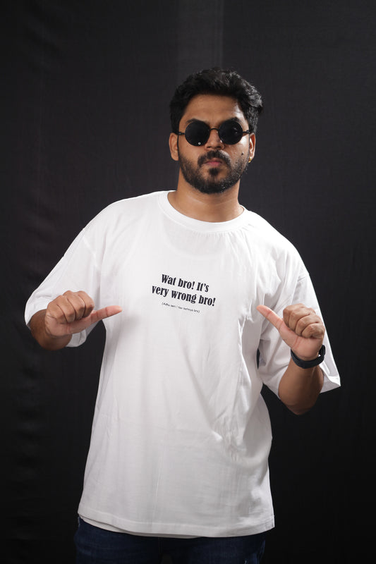 "Wat Bro" - The Punchline Press printed T-shirt
