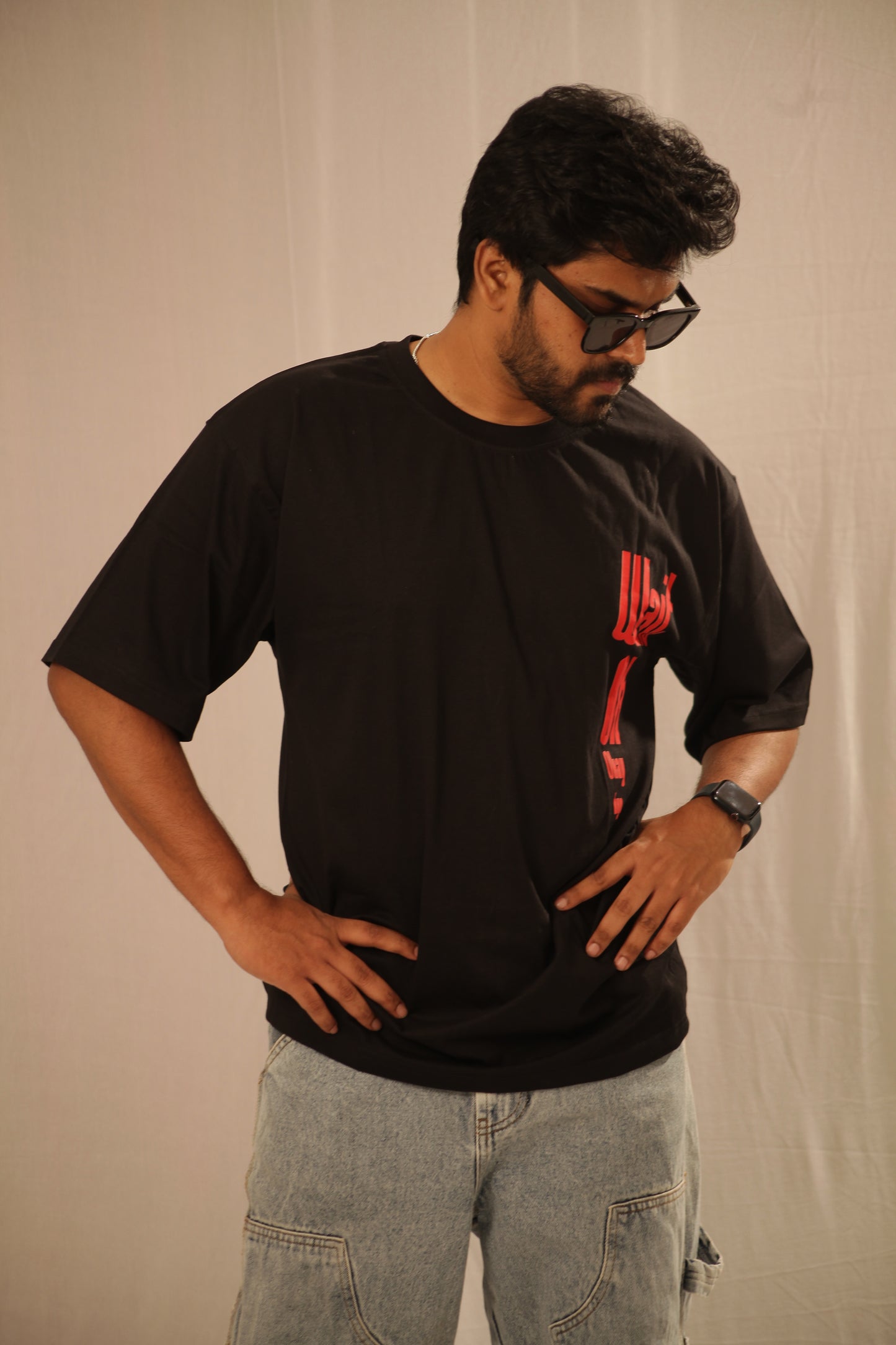"Wait. Oh. Ok. Bye" - Punchline Press printed T-shirt (black/red)