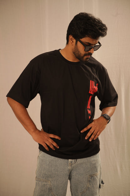 "Wait. Oh. Ok. Bye" - Punchline Press printed T-shirt (black/red)