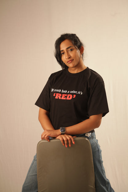 “Truth’s Color” - The Statement Series printed T-Shirt (Black)