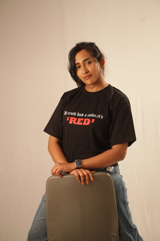 “Truth’s Color” - The Statement Series printed T-Shirt (Black)