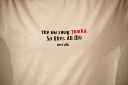 “OG Thatha” - The Statement Series Printed T-Shirt (White)
