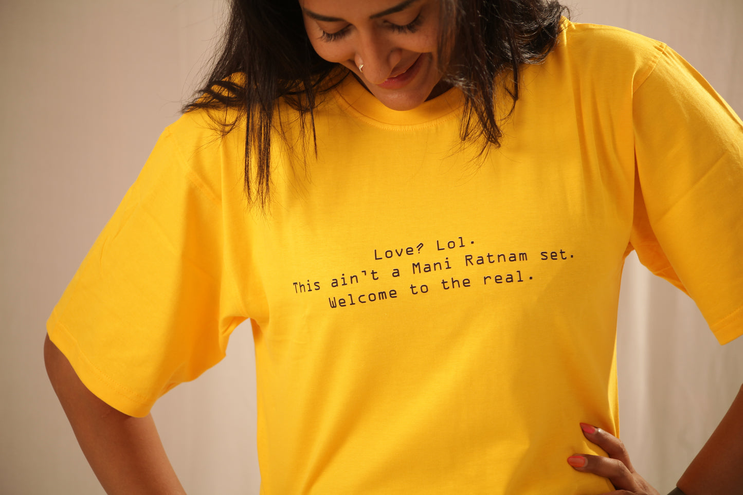 "Love? Lol." - The Punchline Press printed T-shirt