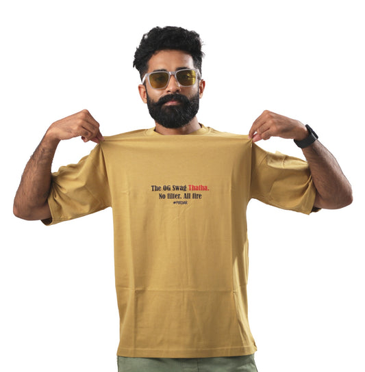 “OG Thatha” - The Statement Series Printed T-Shirt (Khaki)